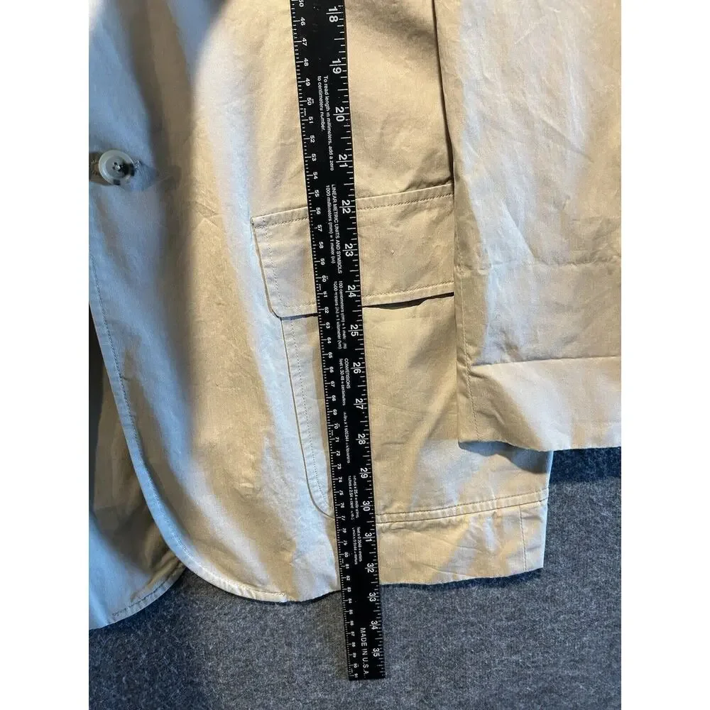 Polo Ralph Lauren Mens‎ Tan Beige Two Button Blazer Jacket size 42L